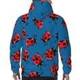 thumbnail image 7 of Lsque Colorful Ladybird Pattern Casual Men's Hoodie,Hooded Sweatshirt with Kangaroo Pocket,Pullover Hoodie-4X-Large, 7 of 7