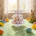 thumbnail image 6 of Vggrvlo Easter Ornaments Indoor 2D Acrylic Hanging Ornament Lightweight Holiday Season Decor with Base Rotatable Traditional Waterproof for Easter Bunny Statue Spring Home Tabletop Decor, 6 of 9