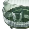 thumbnail image 2 of Organizador de maquillaje giratorio con estantes, contenedor de mesa con múltiples rejillas para cosméticos Verde sin tapa, 2 of 3
