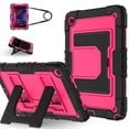 thumbnail image 1 of Funda para Samsung Galaxy Tab A11+, Silicona Anti-caída + Capa Protectora de PC con Soporte Grande Oculto, Correa para el Hombro, Funda Protectora Resistente a Golpes y Tres Pruebas para Tablet, Rojo, 1 of 8