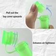 thumbnail image 3 of TORMEN Tubes de Pré-Rouleau 120MM Tube de Stockage Étanche Résistant aux Odeurs Conteneur Scellé avec Couvercle Protection en Plastique (Vert Fluorescent, 4 Pcs), 3 of 6