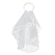thumbnail image 2 of Diadema de flores de boda perfecl corona de pelo Velo de fiesta guirnalda floral blanca, 2 of 8