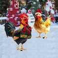 thumbnail image 2 of TIELUTT Interesting Xmas Animal Garden Ground Stake Set Colorful Insert Art Xmas Outdoor Ornamentation for Yard Flower Yard Garden Sticks Label Mailbox Flag Replacement Rabbit Cards Garden Label Outd, 2 of 7