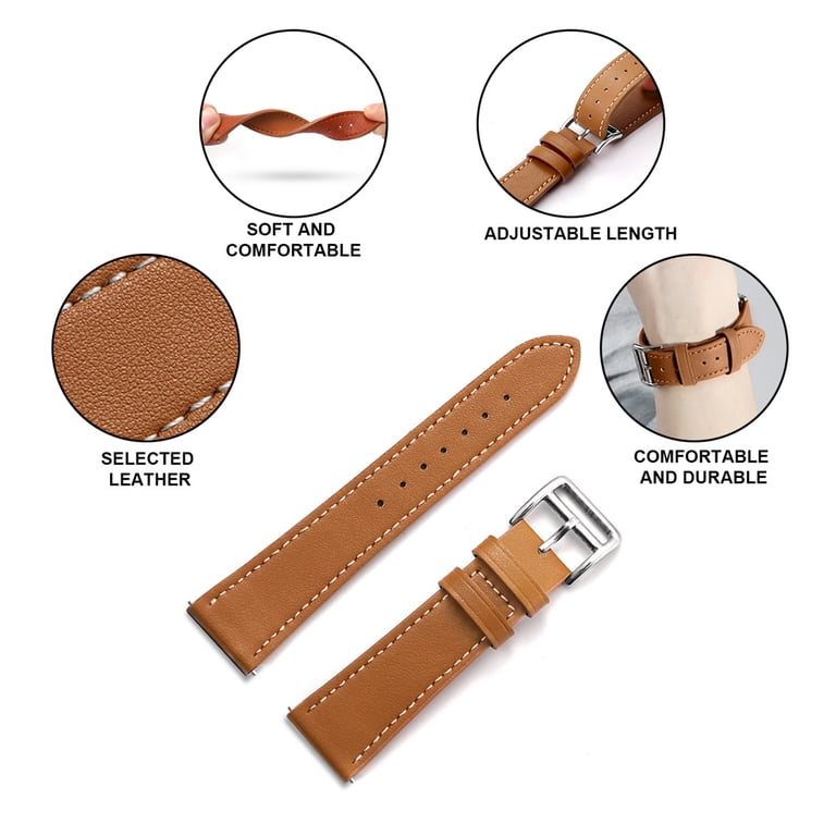 Leather Bands Compatible with Amazfit GTR Mini/GTR 42MM Band