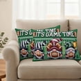 thumbnail image 2 of Fall Rugby Outdoor Waterproof Pillow Covers, Modern Abstract Gnomes Green Decorative Rectangle Throw Pillowcase Sofa Cushion Sham for Patio/Couch/Chair, 20"x12" 2 Pack, 2 of 8