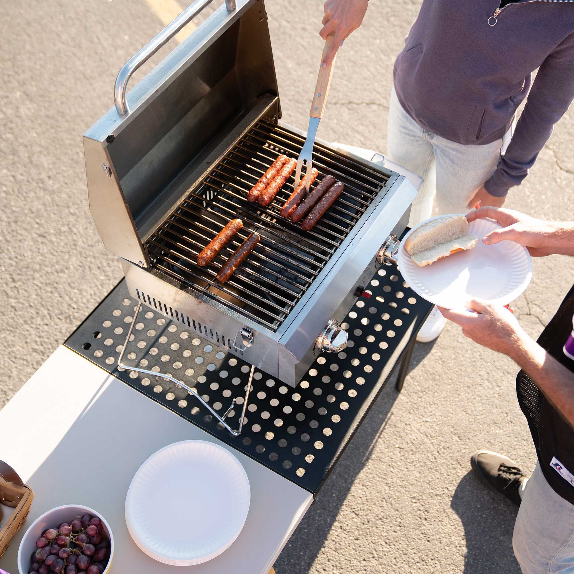 Lifetime Pumice Gray 5Foot Folding Table for Tailgating and Camping