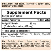 (2 pack) Puritans Pride Lutein 20 mg with Zeaxanthin Softgels, 120 Count