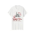 thumbnail image 1 of Streetwear Staple – Men's SeND iT No ViCToR WiTHouT SaCRiFiCe Tee with Hand Print, 1 of 6