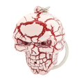 thumbnail image 1 of EeaseCA Halloween Skeleton LED Keychain Skull Luminous Vocalization Key Ring Trick Gifts (Red), 1 of 7