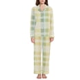 thumbnail image 4 of joogoo Pajamas Set for Women Tie Dye Checkered Long Sleeve Pjs Loungewear L, 4 of 7