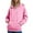 Pink Sweatshirt, variant on Htigea Womens Lace Up Hoodies Thin Fleece V-Neck Hooded Sweatshirts Casual Loose Fit Pullover Tunic Tops with Pocket Army Green S