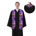 thumbnail image 4 of Daiia Closeup Honeybee on Flower Pattern Graduation Shawl Stole – Satin Graduation Stole Academic Stole Non-Slip Design-Sharp Corner, 4 of 7