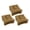 Camel, variant on Blazing Needles 16 in. Solid Microsuede Square Tufted Chair Cushions, Camel - Set of 6