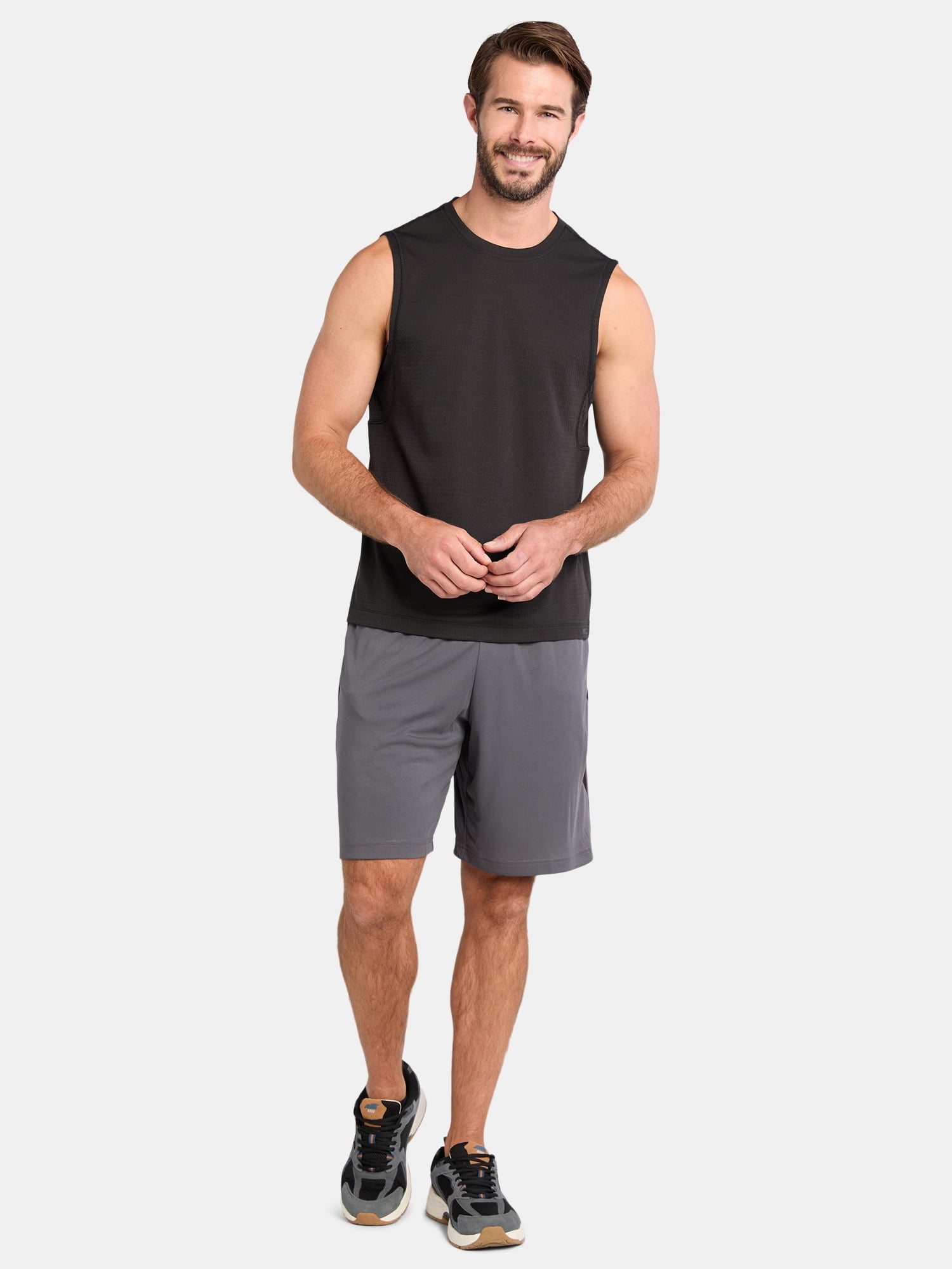 Athletic Works Men's and Big Men's Mixed Media Tank Top, Sizes XS-5XL
