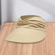 thumbnail image 2 of Sombreros elásticos huecos para mujer, sombrero de visera de verano Beige Yuyangstore Sombrero de visera de verano, 2 of 8