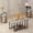 Gray+Black, variant on Cvortll Coffee Table Set of 3, Rectangle Faux Marble Tabletop & 2 Tiered Side Tables, Multi-Level Storage for Living Room(White & Golden)
