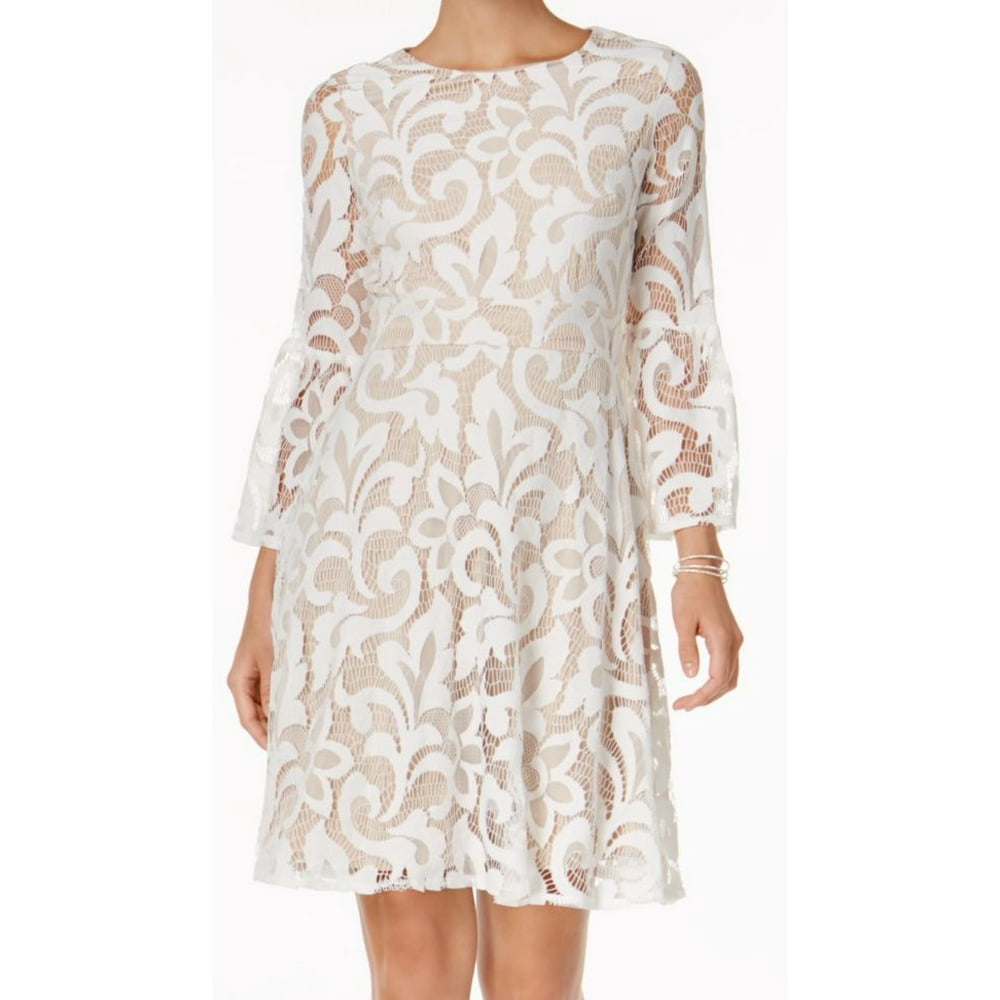 Jessica Howard Jessica Howard NEW White Womens 4P Petite Lace Bell