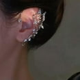 thumbnail image 3 of HOOUN Fashion Butterfly Leaf Tassel Ear Cuff Clip Earrings Non Piercing Wrap Jewelry-1pc Left Ear -3, 3 of 8