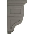thumbnail image 3 of Ekena Millwork 5"W x 5 3/4"D x 10"H Medium Reyes Wood Vintage Decor Corbel, Reclaimed Grey, 3 of 5