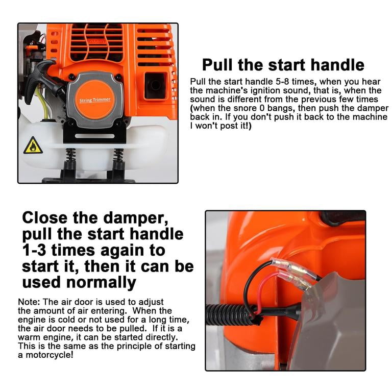 Mohsoe 5 in 1 Weed Eater Gas Powered - 52CC 2-Stroke Gas Hedge Trimming Tools, Weed Whacker, String Trimmer, Brush Cutter, Edger, Pole Saw Pruner with Extension Pole with EPA, CE-MD Certification