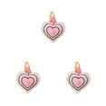 thumbnail image 1 of Langgg Keyring Keyholder DIY Small Decorative Purse Pendent Multipurpose Sweet Gift Workmanship Bag Decor Heart Keychain Pink 3Set, 1 of 6