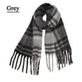 thumbnail image 2 of Wovix Thermal Scarf For Women Fall Winter Scarf Classic Tassel Plaid Scarf Warm Soft Chunky Large Blanket Wrap Shawl Scarves 1 Pack Warm Scarf, 2 of 4