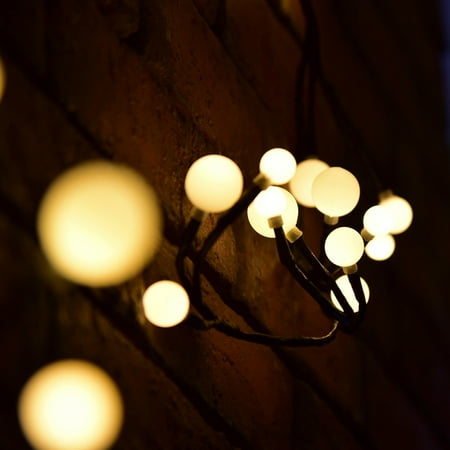 snorda Warm White Decor Outdoor 2.5M Lmitated Cane String Light Lamp With 70 Lights