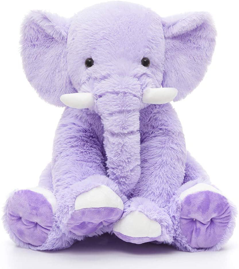 Pink Elephant Stuffed Animal Soft Elephant Plush Toy for Girls Boys,19 Inches 