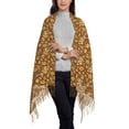 thumbnail image 2 of Honeii Vintage fall harvest basket Print Scarf Oversized Scarf Tassel Fall Winter Thick Scarf Warm Shawl Women,Women's Scarves & Wraps, 2 of 8