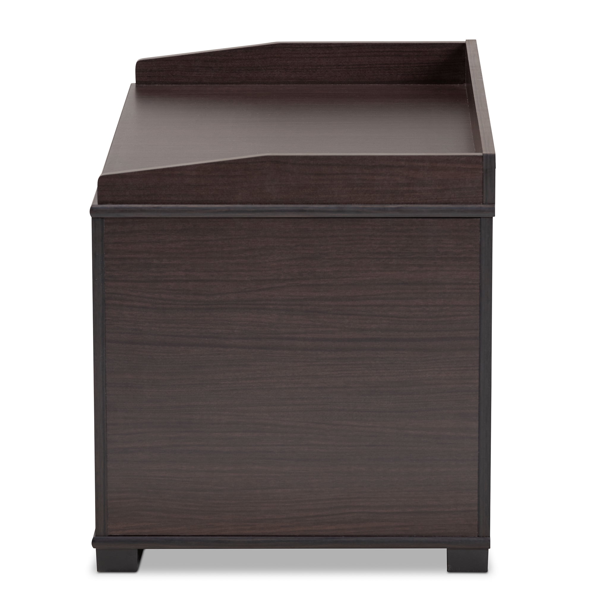 Baxton Studio Mariam Modern and Contemporary Dark Brown Finished Wood Cat Litter Box Cover House