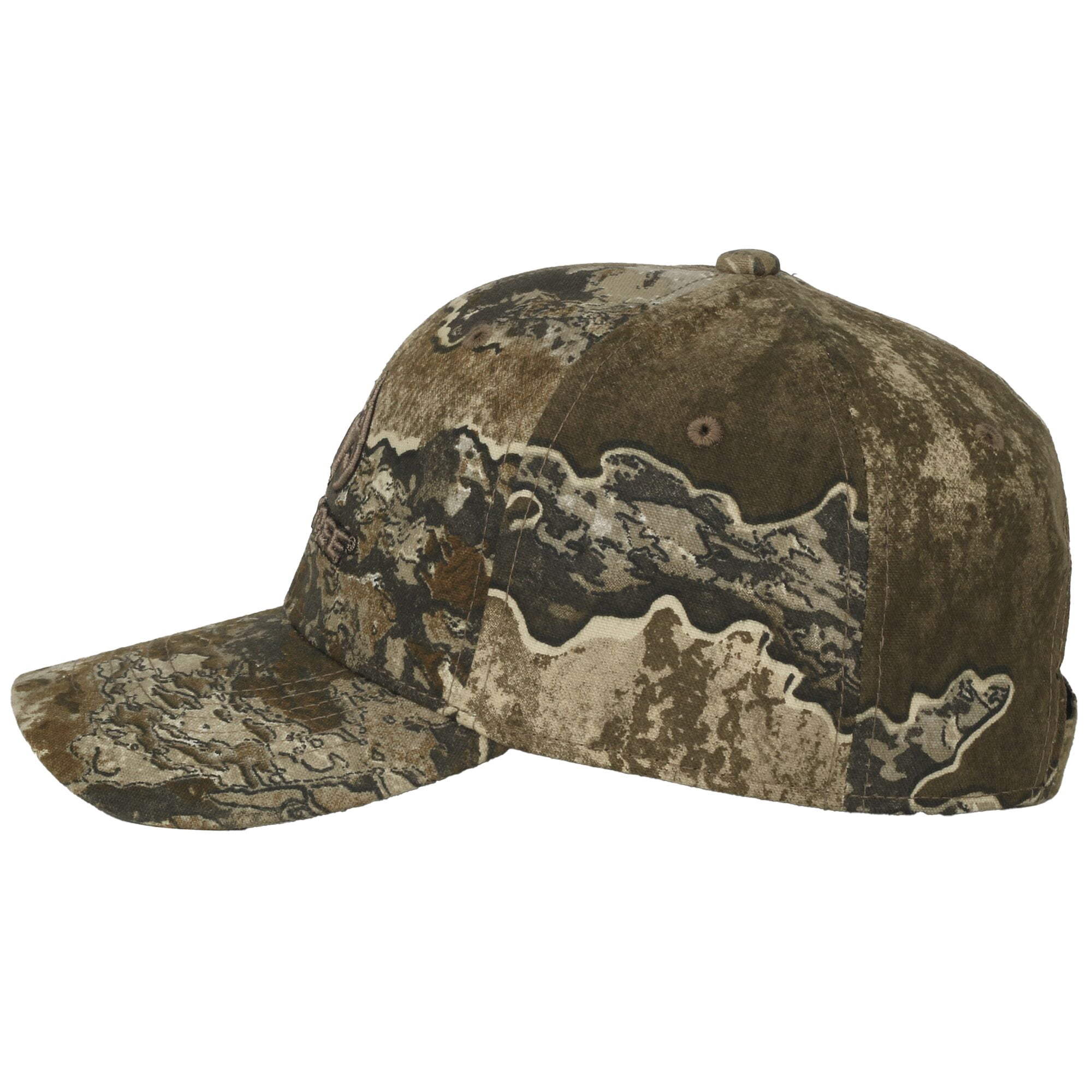 Realtree Excape Camo Hunting Hat, Structured, Cotton Men's Cap w/ Tape Closure, One Size, Camo