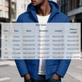thumbnail image 3 of MaFYtyTPR Men's Hooded Puffer Jacket Winter Warm Zipper Jackets Fashion Solid Color Thick Padded Coats with Pockets Z-Blue XL, 3 of 9