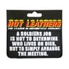 Hot Leathers Motorcycle Apparel A Soldier's Job Patch Black/White PPL9308