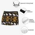 thumbnail image 3 of Goofa traditional Elephant Printed Men's Boxer Briefs Underwear, Moisture-Wicking Underwear, Trunk,Soft and Breathable Cotton Underwear-Small, 3 of 5