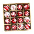 thumbnail image 3 of Paquete de 16 bolas navideñas, adornos navideños, novedosos, portátiles, para de Navidad, color , para centros comerciales, Halloween y re, 3 of 9