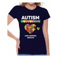 thumbnail image 1 of Awkward Styles Love Support Educate Autism Shirt for Women Autism Awareness Puzzle Shirt Women Autism Awareness Shirts Women's Autism T Shirt Autism Awareness Gifts for Her Autistic Pride Gifts, 1 of 4