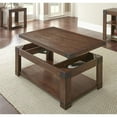 thumbnail image 3 of Steve Silver Arusha Indoor Rustic Rectangle Lift Top Coffee Table with Shelf, Brown, 3 of 12