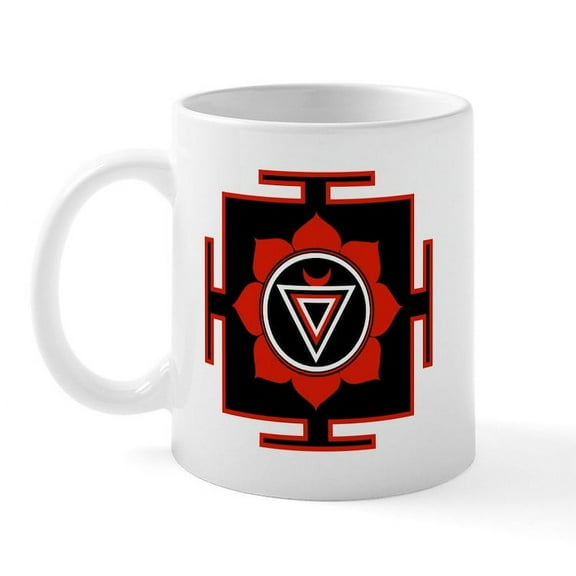 CafePress - Goddess Kali Yantra Mug - 11 oz Ceramic Mug - Novelty Coffee Tea Cup