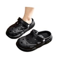 thumbnail image 2 of Boys Girls Garden Glogs Slide Sandals Kids Summer Water Shoes Slip On Clogs Indoor Outdoor Children Beach Pool Shoes(5.5-6 Years,Black), 2 of 5