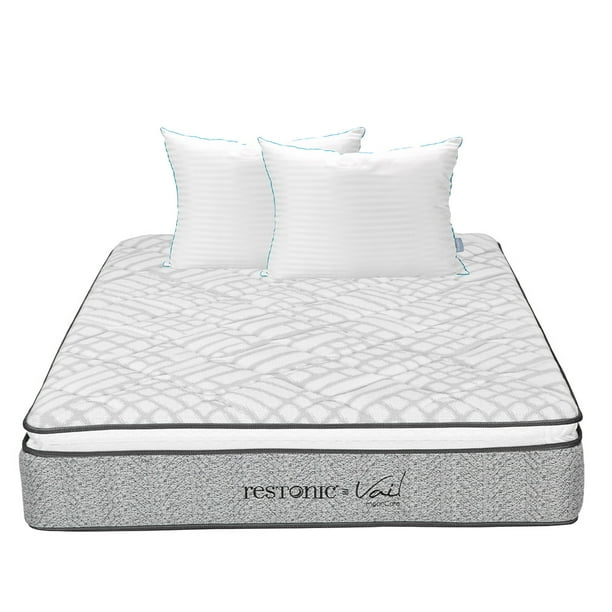 Colchon Vail Queen Size+Almohada Royal Twin