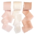 thumbnail image 1 of DIY Tassel Ribbon Borde Deshilachado Ribón Gasa Cinta 3 Roll (luz) Rosa, 1 of 6