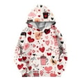 thumbnail image 5 of Lorytime Valentine Cute Sweatshirts for Girls Long Sleeve Crewneck Pullover Hoodies Heart Tops with Pocket Outerwear, 5 of 6