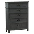 thumbnail image 4 of Sandy Platform Cappuccino Wood 5 Piece Bedroom Set in Queen, 4 of 6