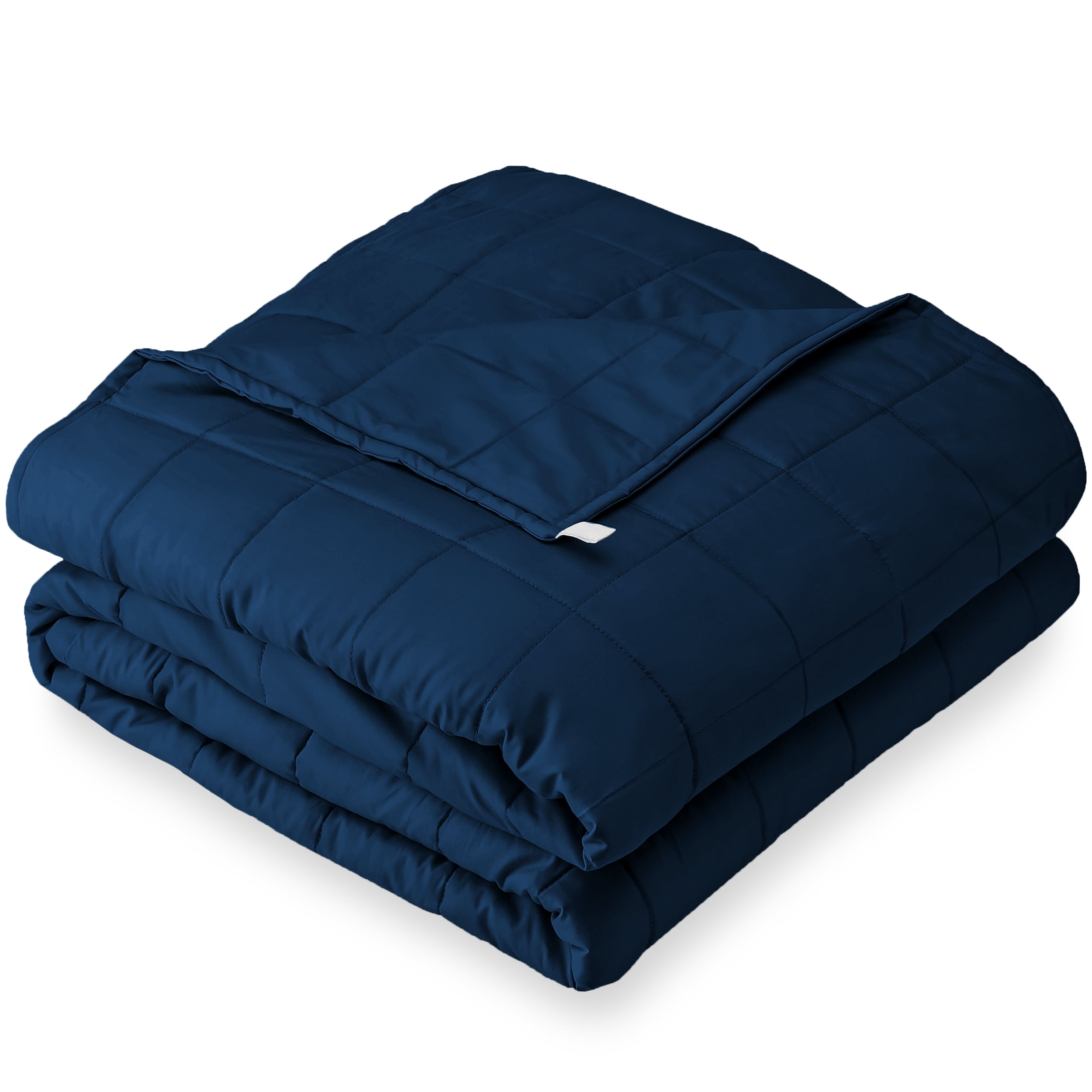 Bare Home 25lb Weighted Blanket, 80"x87", Dark Blue