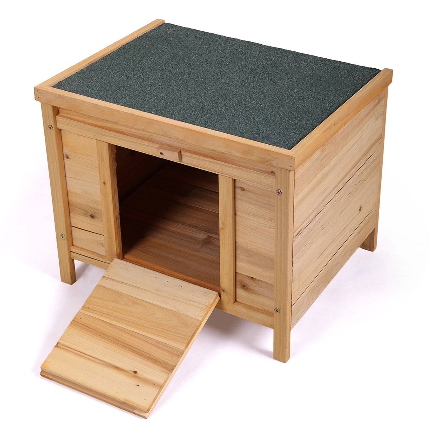 Pefilos 23 Inch Rabbit Hutch for Outdoor Topnotch Weatherproof Wooden Bunny Cat House Pet Cage Shelter Feral Cat House, Beige Pefilos 23 Inch Rabbit Hutch for Outdoor Topnotch Weatherproof Wooden Bunny Cat House Pet Cage Shelter Feral Cat House, Beige