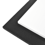 BuyPlastic White Expanded PVC Plastic Sheet 10mm (3/8") Thick, Size 12" x 12" , Polyvinyl Chloride Foam Board