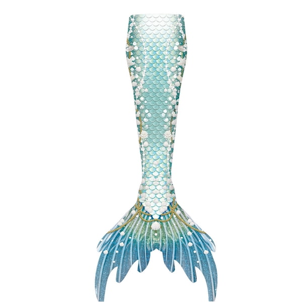 Traje de baño de sirena de verano para niñas, top de tubo de sirena, cola de pez, vestido de princesa, disfraz de cola