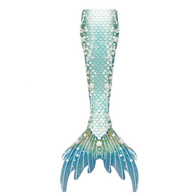 Traje de baño de sirena de verano para niñas, top de tubo de sirena, cola de pez, vestido de princesa, disfraz de cola