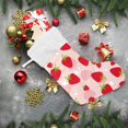 thumbnail image 6 of Coolnut Strawberry Christmas Stocking Personalized Large Candy Stocking, Xmas Stockings Decoration Hanging Gift for Family Holiday Party Ornaments Decor Fireplace, 6 of 7