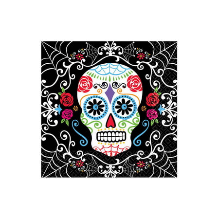 Day of the Dead Lunch Napkins (36 Pack) - Halloween Party Supplies